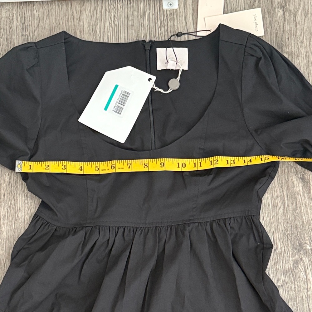 Cinq a Sept Black Tiered Long Sleeve Dress - Picture 3 of 5